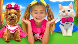 Sasha and Max found a Kitten & Puppy and starts pet beauty contest