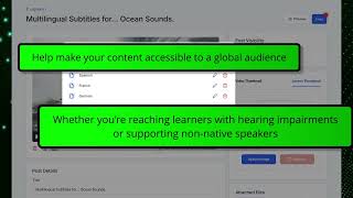 Closed Captions & Subtitle Support for Video Courses