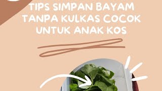 Tips Simpan Bayam Tanpa Kulkas!! Cocok untuk Anak Kos