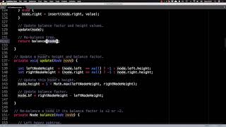 AVL tree source code