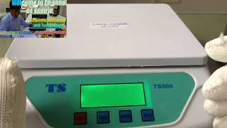 Calibration of Electronic balance, Model TS500