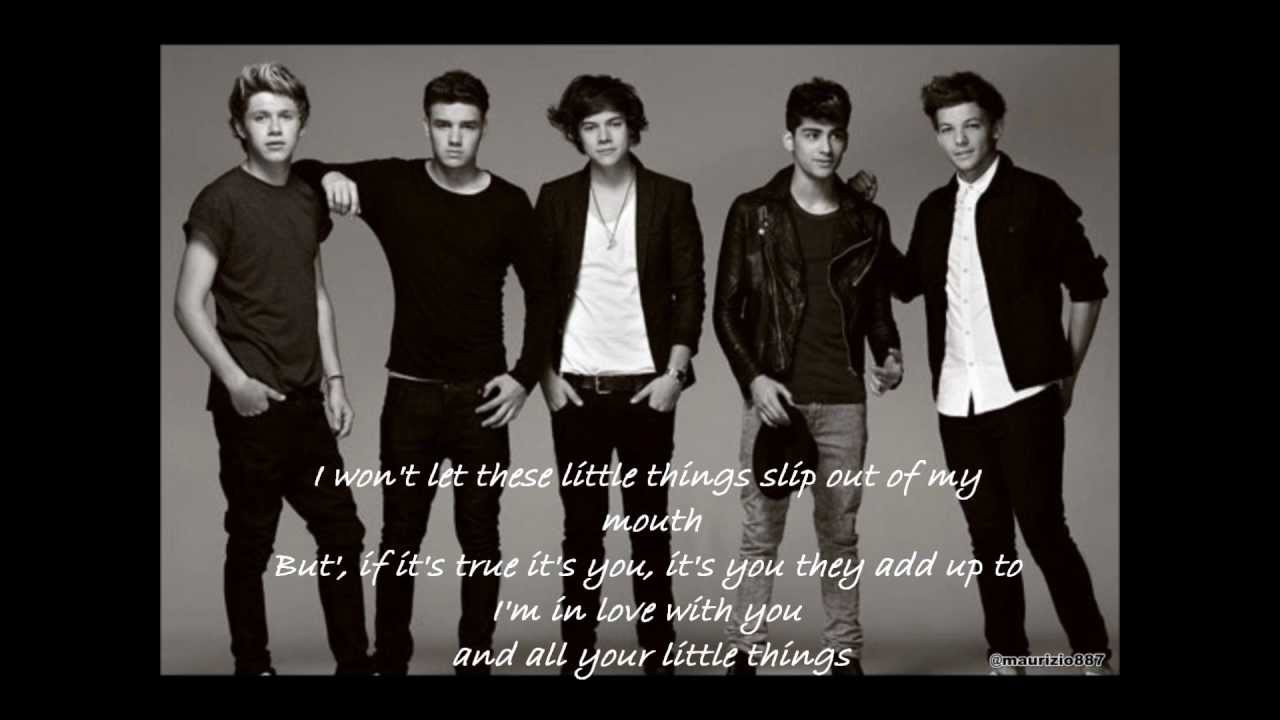 One Direction - Little Things (Lyrics) - YouTube