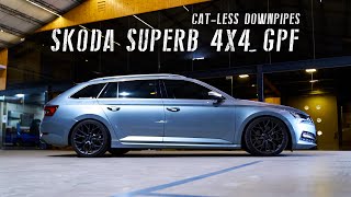 SKODA Superb 4x4 (GPF) / Stone Eddy Catted Downpipe Sound