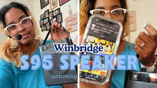 Winbridge S95 Speaker 🔊 | Unboxing + Review | Microphones Included + Bluetooth