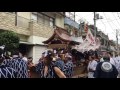 2017年 阿治古神社例大祭 両宮丸宮前での木遣り