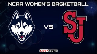 UConn Huskies vs St. John's Red Storm | NCAA Women's Basketball Live Scoreboard