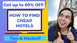 HOW TO FIND CHEAP HOTELS | Best Hotel Discounts | Get up to 60% Off! | Camille Fuentes