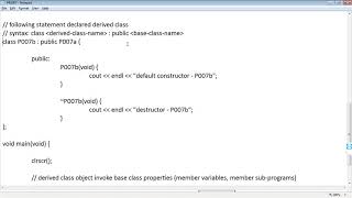 cpp. 007 example for inheritance category; single inheritance02