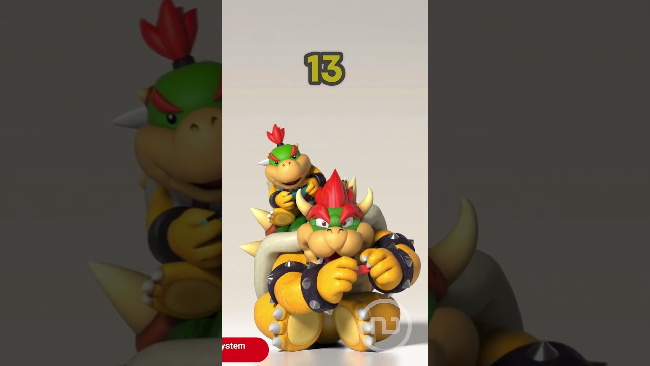 HOW OLD are BOWSER and BOWSER Jr? #SuperMario #Shorts