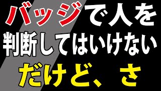 【バッジに注目】あくまで個人の感想です。