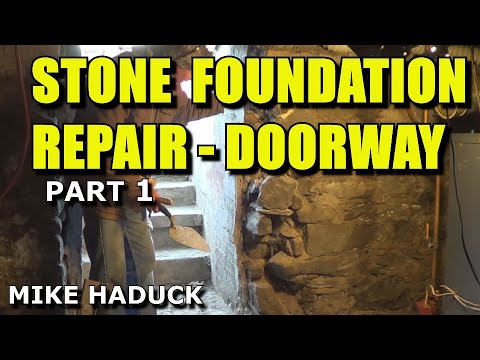 Stone foundation repair (inside) part 1 of 6 (.Mike Haduck) Stone foundation repair (inside) part 1 of 6 (.Mike Haduck)