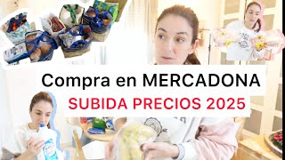 🛒COMPRA en MERCADONA/💶Nueva SUBIDA DE PRECIOS Enero 2025/ CON PRECIOS📝/Familia NUMEROSA