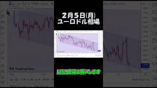 2月5日ユーロドル最新予想切り抜き【海外FX投資】 #shorts