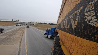 Getting brutus hauled into the building pad job! Volvo a35