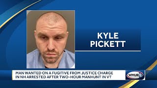 Man wanted on fugitive from justice charge in NH arrested after manhunt in VT