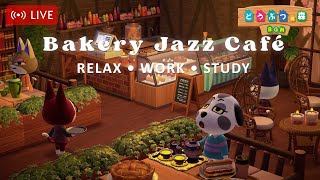 【Bakery Café \u0026 どうぶつの森BGM】🥐☕ やさしいジャズボサノバを聴きながら、あたたかい紅茶とともに桜が舞う風景を楽しむ - BGM＋ACNHアンビエンス ☕🌸