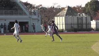 2013.11.16関東大学サッカーリーグ第21節　筑波大学vs 明治大学 0−1　ハイライト