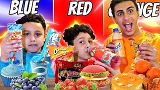 Eating Only ONE Color of Food for 24 HOURS! | Izzy Tube
