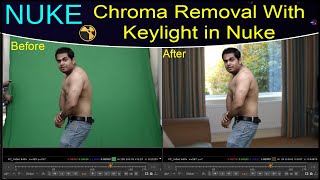 Nuke Tutorial – Chroma Removal With Keylight in Nuke | Chroma Removal in Nuke | Keylight in Nuke