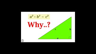 Pythagoras theorem - proof with visual explanation | Hypotenuse of Right triangle | Mathematics