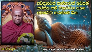 අවිද්‍යාවත් තණ්හාවත් අවසන් කරන්න නම් චතුරාර්ය සත්‍ය අවබෝධ කරන්නම ඕන.134පූජ්‍ය තපෝවනයේ අරියධජ හිමි