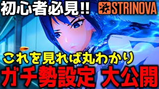 【#Strinova】初心者必見!!ガチ勢の設定はコレだ！大公開\u0026解説!!