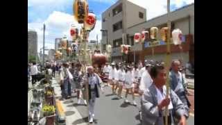 素盞雄神社・天王祭・本社神輿渡御[1]・神輿振り(2015-06-06・荒川区役所近く)