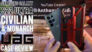 UAG Civilian \u0026 Monarch Series Review | Samsung Galaxy S22 Ultra