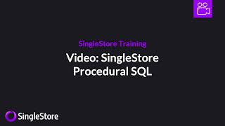 Procedural SQL (Part 1 of 6, Procedural SQL Introduction)