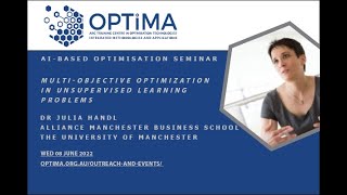 Multi-objective optimization in unsupervised learning problems