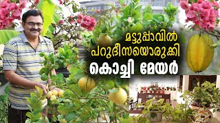 മാലിന്യപ്രശ്നത്തിന് മട്ടുപ്പാവിൽ മാതൃകയൊരുക്കി കൊച്ചി മേയർ | Kochi Mayor's Terrace Garden