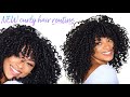 NEW Curly Hair Routine! Defined + Volume (with curly bangs) | jasmeannnn