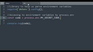 NodeJS - Use .env variables in your code