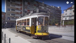 Portugal, Lisbon, tram 24 ride from Campolide to Ascensor  Glória