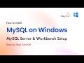 How to Install MySQL on Windows (Step-by-Step) | MySQL Server & Workbench Setup Tutorial