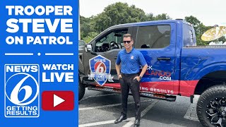 Trooper Steve investigates a problem intersection in Winter Park