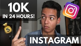 HOW TO GROW 10,000 INSTAGRAM FOLLOWERS IN 24 HOURS (Real Success Story)
