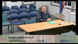 Jericho Selectboard 2-2-2023