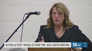 Local activists speak at Dorr Twp. data center meeting