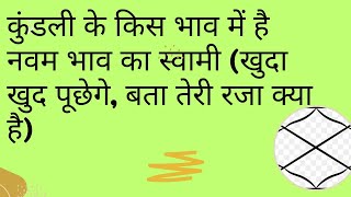 कुंडली के किस भाव में है नवम भाव का स्वामी (खुदा खुद पूछेगे, बता तेरी रजा क्या है) lucky age