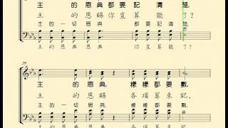 數算主恩(COUNT YOUR BLESSINGS；台: 遇著試煉災禍圍你真艱苦) 分部練習--Soprano