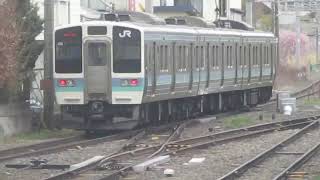 普通小淵沢行茅野駅発車