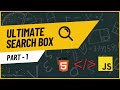 Create JavaScript Search Bar In 10 minutes