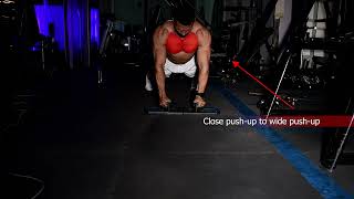 شناو ضيق Close push up to wide push up