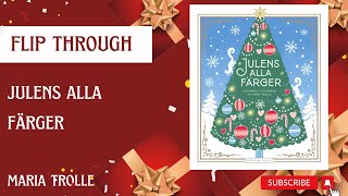 FLIP THROUGH: NEW "Julens alla färger" by Maria Trolle | All the Colors of Christmas Coloring Book