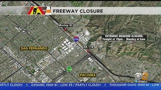 210 Freeway To Be Shut Down All Weekend For Paving