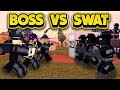 CRAZY BOSS VS SWAT WAR IN JAILBREAK! (ROBLOX Jailbreak)