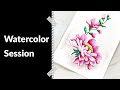 Watercolor Session using 36 Pan Set