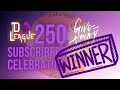 Announcing the Winner of the D League BP 250 Subscriber Celebration Sweepstakes Giveaway!!