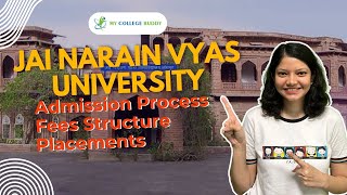 Jai Narain Vyas University [JNVU] Jodhpur Review: Courses | Admission | Fees | Eligibility! #jnvu